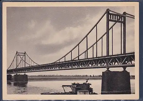 AK Die Rheinbrücke bei Krefeld 1960