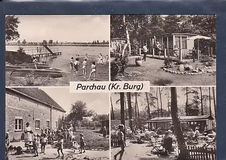 AK Parchau ( Kr. Burg) 4.Ansichten Campingplatz 1973