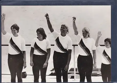 AK Karin Metze / Bianka Schwede / Gabriele Lohs / Andrea Kurth / Sabine Hess Goldmedaille in Rudern 1976