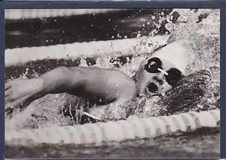 AK Astrid Strauß Siegerin bei den internationalen Schwimmwettkämpfe 1984 in Moskau