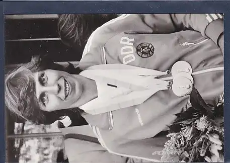 AK Marita Koch Siegerin über 200 m beim Olympischen Tag 1984 in Berlin