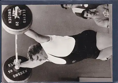 AK Gerd Bonk Silbermedaille im Gewichtheben Superschwer im Zweikampf 1976