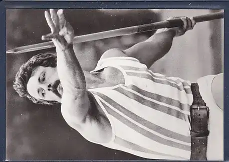 AK Detlef Michel Weltmeister 1983 im Sperrwerfen 1984