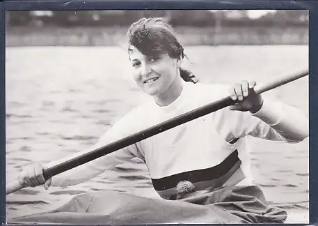AK Birgit Schmidt Fischer Siegerin im C I und C II bei den internationalen Wettkämpfen in Berlin Grünau 1984