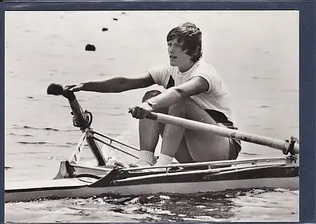 AK Christine Scheiblich Goldmedaille im Rudern Einer 1976