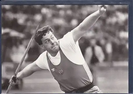AK Uwe Hohn Sieger im Speerwerfen beim Olympischen Tag 1984 in Berlin