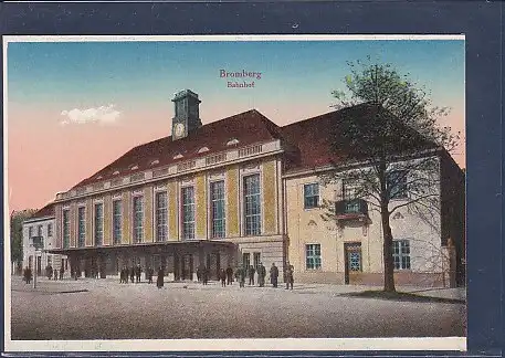 AK Bromberg Bahnhof 1920