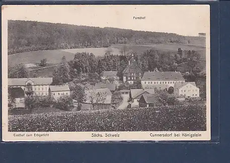 AK Cunnersdorf bei Königstein Gasthaus zum Erbgericht 1930