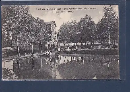 AK Gruß von Sommerfrische Bad Guttenbrunn bei Zwönitz 1911