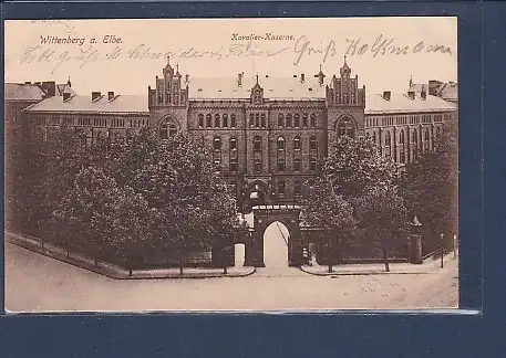 AK Wittenberg a. Elbe Kavalier Kaserne 1915