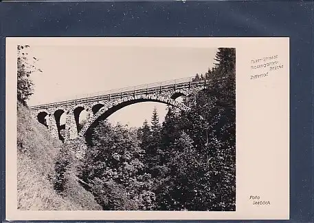 AK Tuxer Strasse Rosengarten Brücke Zillertal 1960