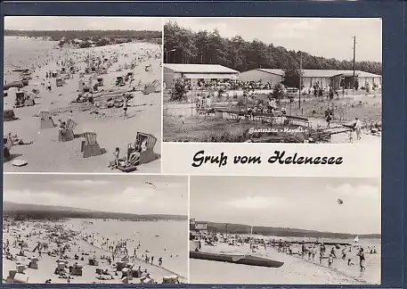 AK Gruß vom Helenesee 4.Ansichten Gaststätte Neptun 1974