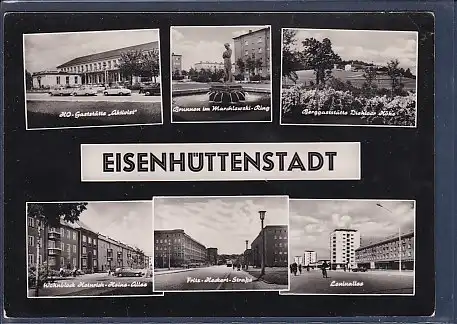 AK Eisenhüttenstadt 6.Ansichten HO Gaststätte Aktivist 1963