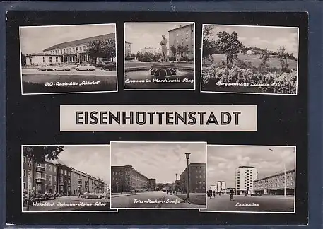 AK Eisenhüttenstadt 6.Ansichten HO Gaststätte Aktivist 1964