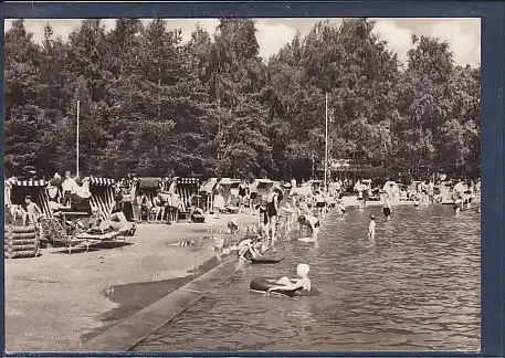 AK 500 Jahre Bergstadt Schneeberg ( Erzgeb.) Strandbad Filzteich 1970