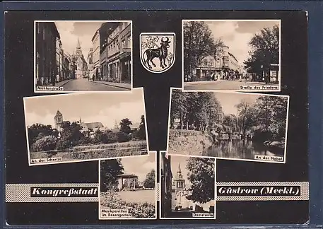 AK Kongreßstadt Güstrow ( Meckl.) 6.Ansichten Mühlenstraße 1966