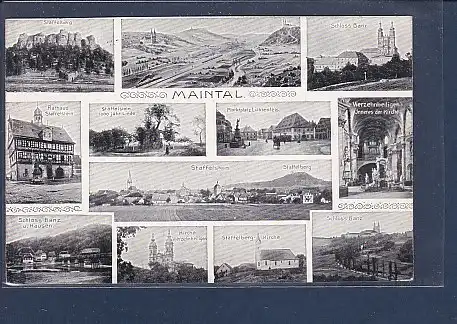AK Maintal 12.Ansichten Staffelstein 1928