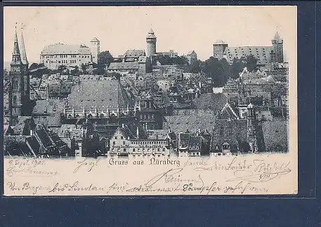 AK Gruss aus Nürnberg 1901