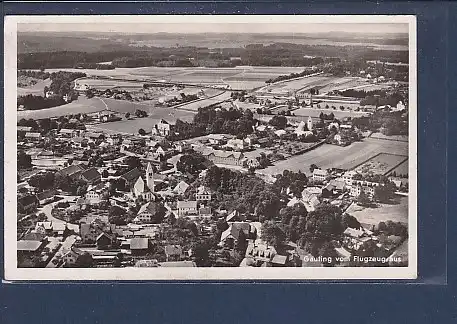 AK Gauting vom Flugzeug aus 1941