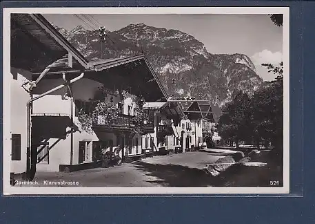 AK Garmisch Klammstrasse 1937