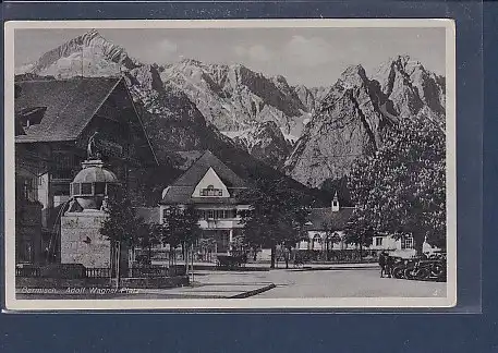 AK Garmisch Adolf Wagner Platz 1940