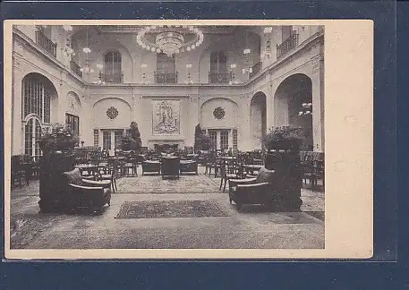 AK Hotel Bayerischer Hof München Ansicht der Teehalle 1930