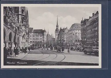 AK München Marienplatz 1940