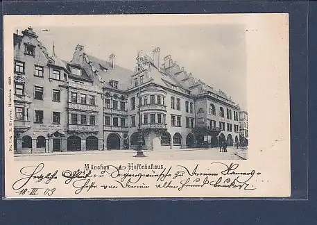 AK München Hofbräuhaus 1902