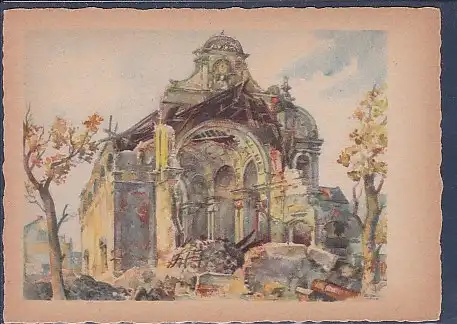 AK Josefskirche in München zerstört 13.VI.1944
