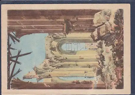 AK Das 1944 zerstörte Hauptschiff der Frauenkirche in München