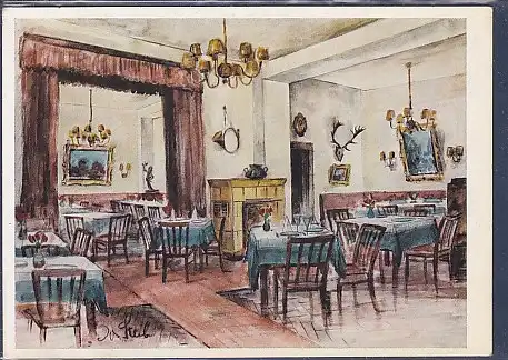 AK Halali Fein bürgerliches Restaurant München 22 Schönfeldstr.22 1960