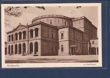 AK Karlsruhe Landestheater 1927