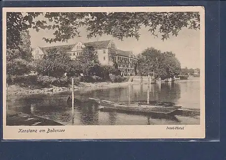 AK Konstanz am Bodensee Insel Hotel 1930