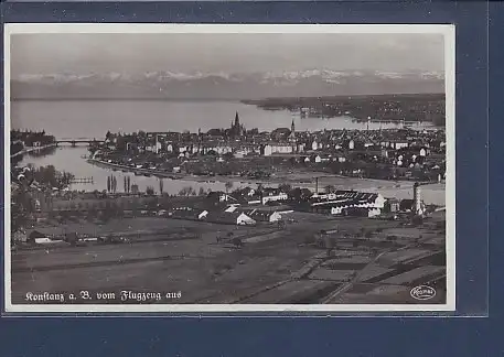 AK Konstanz a.B. vom Flugzeug aus 1938