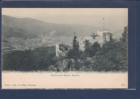 AK Gruss aus Baden Baden 1920