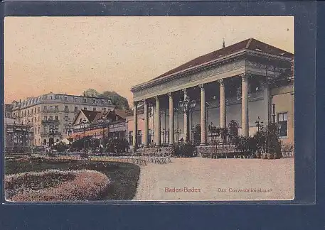 AK Baden Baden Das Conversationshaus 1906