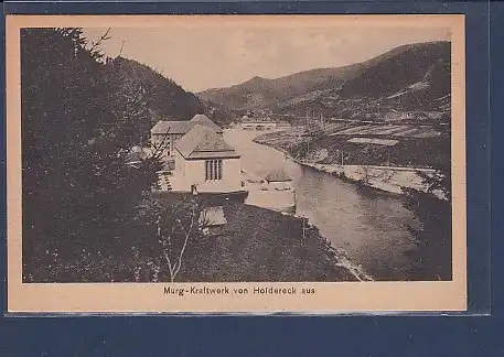 AK Murg - Kraftwerk von Holdereck aus 1930