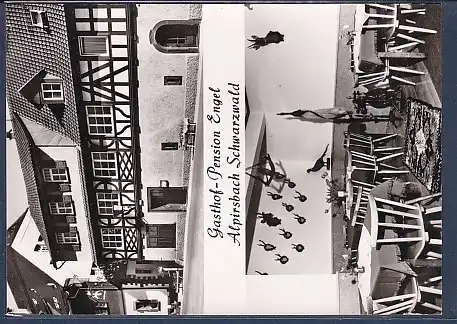 AK Gasthof - Pension Engel Alpirsbach Schwarzwald 2.Ansichten 1960