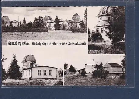 AK Sonneberg / Thür. Höchstgelegene Sternwarte Deutschlands 4.Ansichten 1961