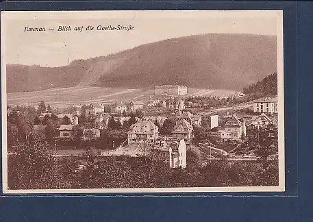 AK Ilmenau - Blick auf die Goethe Straße 1924