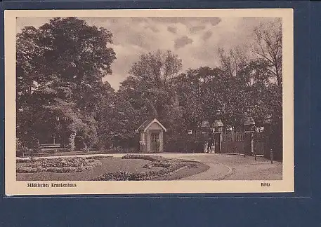 AK Städtisches Krankenhaus Britz 1930