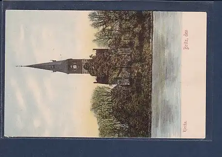AK Kirche Britz,den 1910