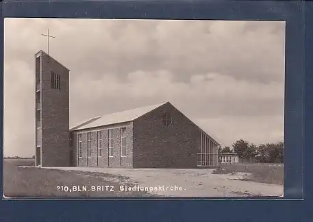 AK Bln. Britz Siedlungskirche 1956