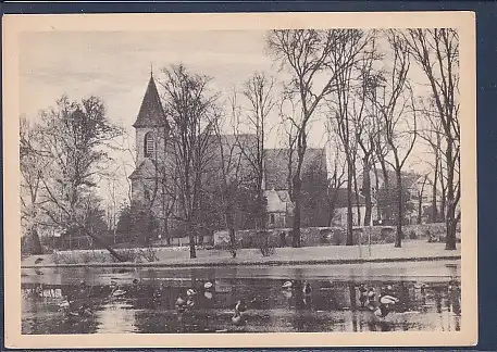 AK Berlin sehen kennen lieben! Etwa 700 Jahre alt ist die Dorfkirche im Stadtteil Britz 1960