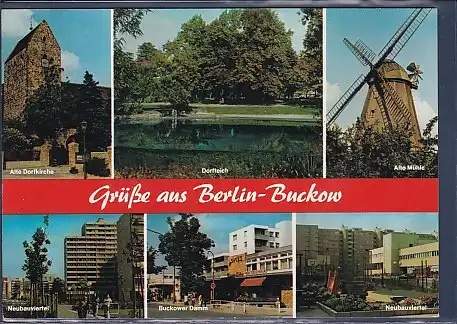 AK Grüße aus Berlin Buckow 6.Ansichten Neubauviertel 1970