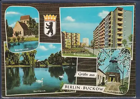 AK Grüße aus Berlin Buckow 4.Ansichten Gropiusstadt 1965