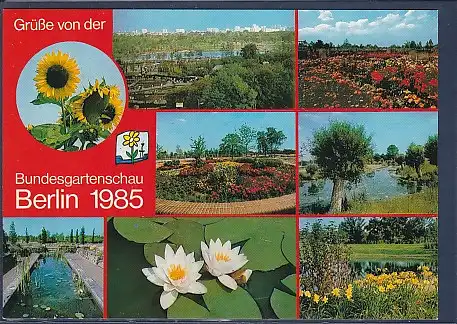 AK Grüße von der Bundesgartenschau Berlin 1985 8.Ansichten