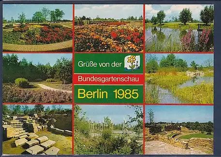 AK Grüße von der Bundesgartenschau Berlin 1985 8.Ansichten