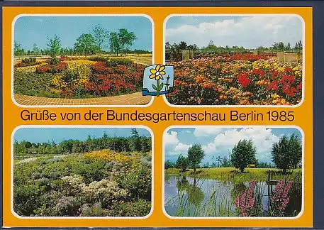 AK Grüße von der Bundesgartenschau Berlin 1985 4.Ansichten