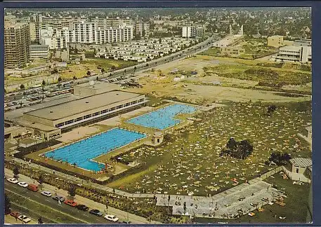 AK Berlin Schwimmbad Gropiusstadt 1970